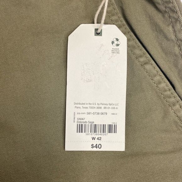 NWT Men’s Chino Board Short Green Size 42 with 8 Inch Inseam - Picture 6 of 6